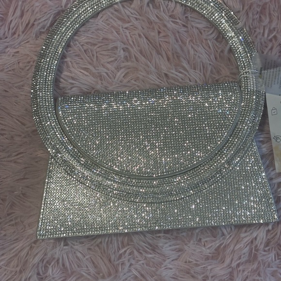 Silver Rhinestone Women Bag - Picture 2 of 3